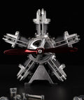 Front view of assembled Jet Engine Model Kit 5 Cylinder Radial Engine That Runs Mechanical Metal Assembly With 230 Plus Parts DM116