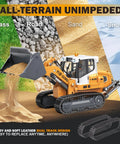 Grown Up Metal Mini Remote Control Loader With Lever Driven Digging System 1 to 1 Scale Full Channel Drive RC Digger on sand