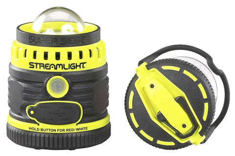 1100 Lumen Rechargeable Outdoor Hand Lantern Flashlight With 120V AC Charger And Portable USB Power Bank, Rugged Polycarbonate