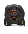 Shockforce G2 16 Foot Magnetic Tape Measure With Nite Eye Night Vision, thick blade, matte black finish, green markings.
