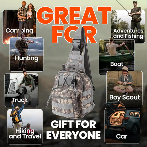 All In One Survival Gear Kit For Ready For Any Situation Get Home Ready Bugout Backpack with tactical Molle pouch for outdoor use