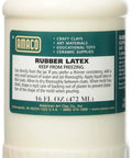 White Rubber Latex For Mold Making, Quick Set, Flexible And Durable, Reusable Molds, 16 oz bottle front view with label.