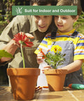 6 Inch Terracotta Clay Pots With Saucers Pack Of Four For Indoor And Outdoor Home Gardens With Drainage Holes And Tray