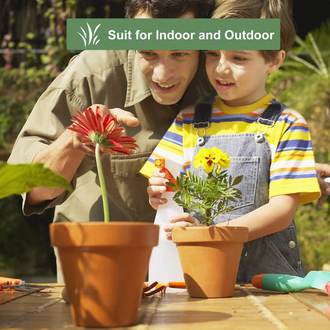 6 Inch Terracotta Clay Pots With Saucers Pack Of Four For Indoor And Outdoor Home Gardens With Drainage Holes And Tray