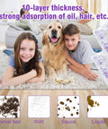 24 Pack Disposable Mop Pad Refills For Multi Surface Wet And Dry Cleaning, Compatible With PowerMop Wood Mop And Power Mop Units, Easy Change, Ultra Absorbent Microfiber Pads, Grab And Go Bulk Pack For Quick Home Cleanup; purple microfiber pads absorb pet hair, dust, sauce