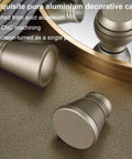 Wall Mounted Blackout Curtain Rod Track 260cm Aluminum Alloy Heavy Duty Rail For Windows Living Room Bedroom Office Bathroom White Finish No Fuss Install And Smooth Operation end caps
