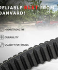 Heavy Duty Drive Belt For Kawasaki Mule 3000 3010 3020 4000 4010 4x4 Models 2001 to 2024 Replacement KAF620 Parts No Slippage Fiber Reinforced 59011 1077 close-up