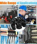 72 Piece Cable Glands Kit With Waterproof Strain Relief in industrial electrical panels and machinery
