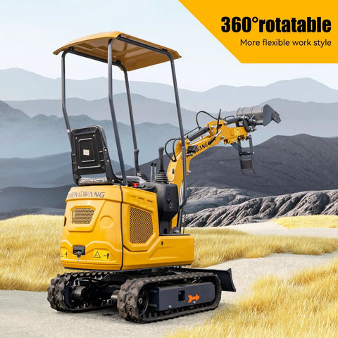 Tracked Mini Excavator With 15Hp Gasoline Engine And Mechanical Thumb Gripper, Smooth Operator Built Like A Tank For Wet Mud And Tight Quarters On Your Property