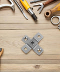 Heavy Duty Stainless Steel Torque Positioning Damping Door Pivot Hinges 2 Newton Meter For Cabinets And Furniture With Quiet Soft Close Friction Mechanism Ideal For Kitchen And Bathroom Hardware 2 Pieces next to tools on wooden surface
