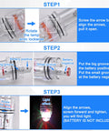 Super Bright 4.3 Inch LED Fishing Light For Night Fishing With Clip Waterproof Underwater Lamp step-by-step assembly guide