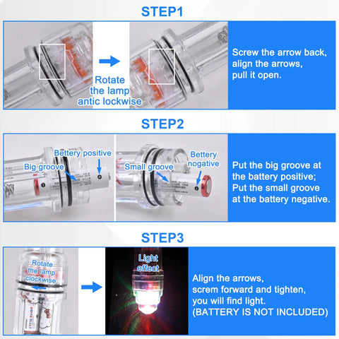 Super Bright 4.3 Inch LED Fishing Light For Night Fishing With Clip Waterproof Underwater Lamp step-by-step assembly guide
