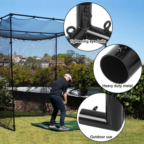 Heavy Duty Canopy Fittings Kit With One And Three Eighths Inch Metal Connectors And Four 3 Way Elbows Plus Four 4 Way Cross Brackets For Easy Install On Flat Carport Shed Frames And Greenhouse Structures