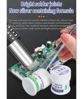 Applying Electronic Chip Solder Paste Fifty Gram Non Erosive Smooth Multifunctional Soldering Flux on PCB with tool