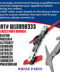 Upgrade Your Dishwasher With A Tough Lower Spray Arm Assembly Replacement W10898333 product detail and part numbers.