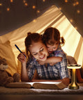 Mother and child reading with Portable LED Table Lamp With Touch Sensor, Three Level Brightness, 1500mAh Battery Night Light
