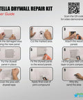 Pro Grade Drywall Repair Kit For Home And Office Fix Holes Fast instructions with step-by-step images