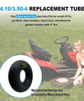 Two Pack Inner Tubes 4.10/3.50-4 With TR87 Bent Valve Stem For Hand Trucks Wheelbarrows Mowers Utility Wagons And More