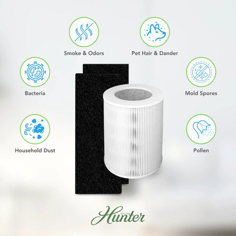 Replacement Value Pack For HP670 Tower Purifier With EcoSilver Pre Filter Coconut Carbon And True HEPA Filtration For Superior Odor Control And Microbial Guard