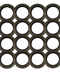 Front view of 16 30x52x7mm double-lip rotary oil seals; GDP-compatible, dark brown rubber with stamped 35/52 marks.