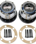 Locking Hub Set For Nissan Frontier 1998-2004, Pathfinder 1990-2004, Xterra 2000-2004, Pickup 1995-1997, 6 Stud Manual Locking Hubs With 28 Spline, Wheel Hub Assembly, Includes Gaskets And Bolts