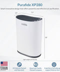 HEPA Air Purifier For Up To 1700 Sq Ft With 3 Stage Filtration And Medical Grade H13 Filter shown in sleek white design