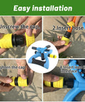 Rotary Yard Sprinkler With Wide Coverage For Lawns And Gardens Adjustable Spray Patterns And Angles Connect Multiple Units To Expand Reach No Fuss Easy Setup For Half Inch Pipe Systems installation guide.