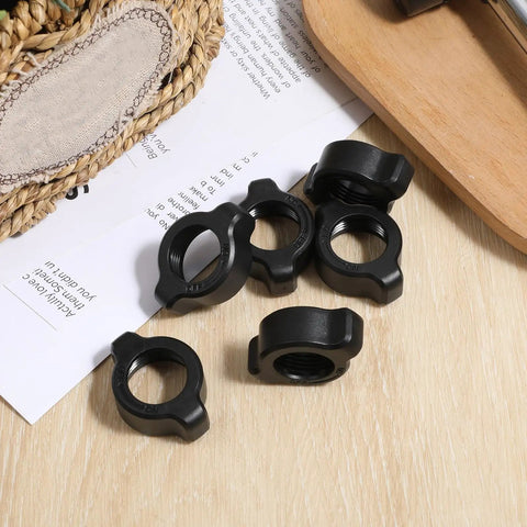 Six Pack Replacement Tightening Nuts For 17mm Ball Joint Car Mounts And Universal Rotating Holder Heads on a wooden surface