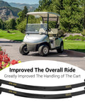 Heavy Duty Golf Cart Rear Leaf Spring Kit For EZGO RXV 2008 2013 With 2 Leaf Tapered Springs and golf cart on lawn