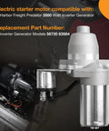 Predator 3500 Watt Inverter Generator Electric Starter Motor Replacement Replaces Models 56720 63584 close-up view