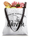 Awesome Farm Life Tote Bag With Combine Harvester Theme For Farmers And Harvest Lovers Driver Humor Threshing And Harvesting Machine Inspired Gift For Men Women And Kids Dope For Carrying Gear And Everyday Use featuring groceries