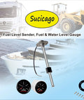 Direct Replacement Boat Fuel Tank Sending Unit 240-33 Ohms 10 Inch Diesel Fuel Gauge Sensor with accessories shown.