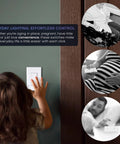 Child using Battery-Free DIY Wireless Light Switch Kit With 150Ft RF Range Self-Powered By Kinetic Energy Remote Controls