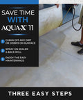 Instructions for applying One Gallon Clear Penetrating Concrete Sealer With Stone Natural Finish For Indoor And Outdoor Use.