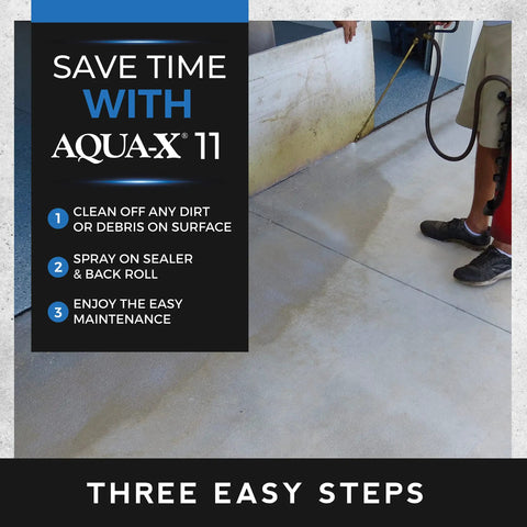 Instructions for applying One Gallon Clear Penetrating Concrete Sealer With Stone Natural Finish For Indoor And Outdoor Use.