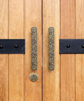 10 Pack Vintage Bridge Cabinet Drawer Pulls 3 Inch Center Antique Bronze Peony Solid Cast Handles on Wooden Doors