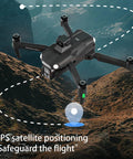Ultra High Definition 8K Drone With 4K Video Capabilities, 4.5 Inch LCD Live Display, remote quadcopter over landscape