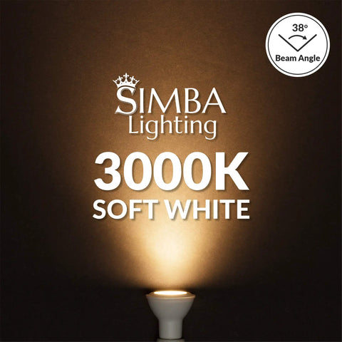 Ultra Bright 6W LED PAR20 Spotlight Bulb 38 Degree Dimmable 4 Pack 120V E26 Base 480 Lumens 3000K Soft White beam demo