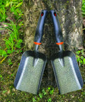 Two Lightweight Fireplace Shovel 12.6 Inch Ash Shovel For Fire Pit And Backyard Heat Resistant Carbon Steel Tools in grass