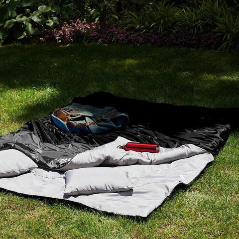 All Season Double Sleeping Bag For Adults With 2 Pillows Queen Size XL Waterproof Camping Gear For Two Perfect For Cold Weather Or Warm Nights