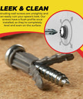 Close-up of Drywall Anchors And Screws Kit With Drill Bit For Hanging Frames Shelves And Mirrors, 100 Anchors And 100 Screws