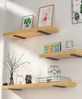Decorative wooden shelves with Set Of 6 8 Inch Heavy Duty Hidden L Shelf Brackets For Floating Shelves Supports Up To 200 Pounds