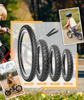 2 Pack 20x2.125 Inch Kids Bike Tires Set With Tubes And Levers for BMX MTB and Youth Rides puncture resistant tires and levers