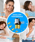 Universal 24V Humidifier Solenoid Valve UHS24 Replacement For Aprilaire 4040 99053 32001639002 shown with benefits like skin moisture and sleep quality