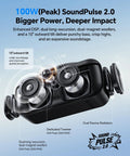 Portable Bluetooth Speaker 100W Peak Power 60W RMS SoundPulse 2.0 BassBoost Waterproof Party Speaker internals illustration