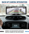 IntelliDash Pro X10 10 Inch Wireless CarPlay And Android Auto Display showing back-up camera integration on car dashboard