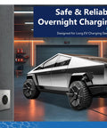Matte Black 50 Amp Flush Mount Receptacle Nema 14-50R Ev Charger Socket Self Grounding Ulisted Heavy Duty Setup in garage with EV.