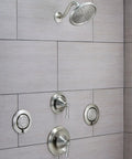 Mosaic Square Two Function Body Spray in Chrome Finish Valve Required S1300 with full spray and targeted massage MPAC compatible