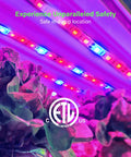 Full Spectrum LED Grow Light Tape Kit 11.8 Foot Flexible Strip For Indoor Plants And Gardening 24W illuminating plants