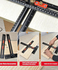 T Shaped Cabinet Pull Jig For Hit The Mark Drill Alignment and No Sweat Handle Installation with a Straight Shooter design in use.